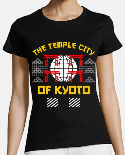 Tee-shirt ville des temples de kyoto japon