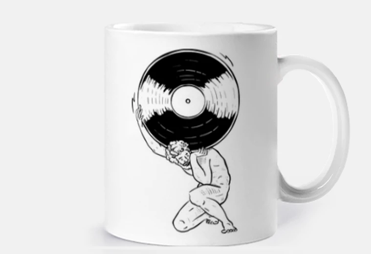 Tazza vinile atlante
