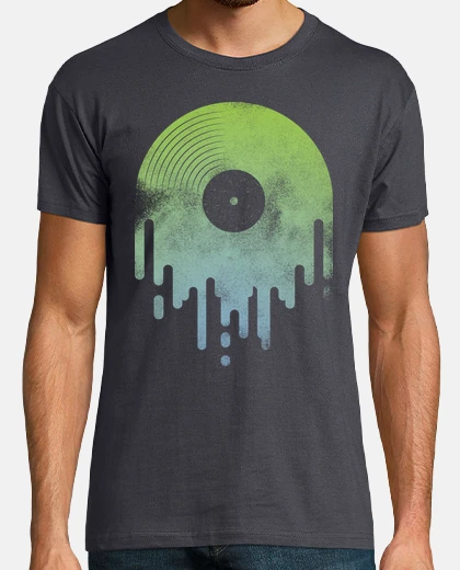 Playera Vinilo Chorreante verde
