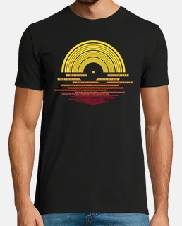 vinilo puesta de sol dj musica y verano