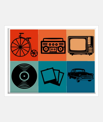 Framed vintage