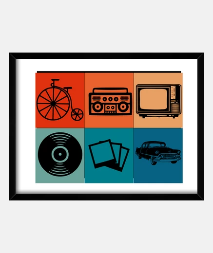 Framed vintage