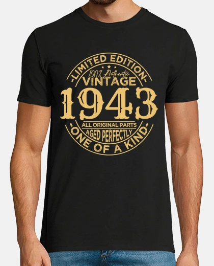 Camiseta vintage 1943 regalo de cumpleaños 1943