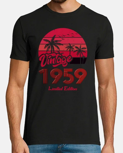 Tee-shirt Vintage 1959 Edition Limitée Rouge