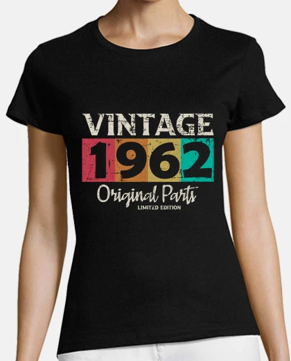 Camiseta vintage 1962 piezas originales limitada