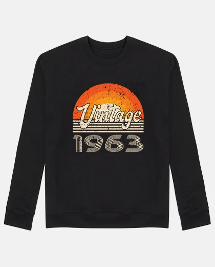 Hoodie Vintage 1963 Birthday Retro