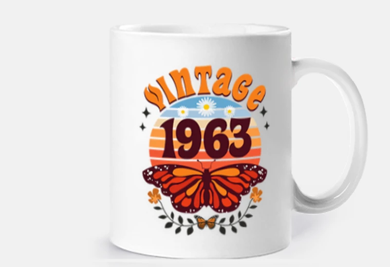 Cup Vintage 1963 Woman 60th Birthday