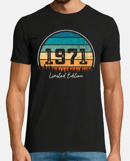 T-shirt vintage 1971 edizione limitata retrò