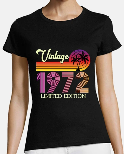 T-shirt vintage 1972 limited edition cool style
