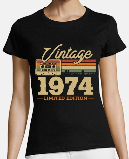 T-shirt vintage 1974 regalo per il 50° complean