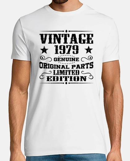 Camiseta vintage 1979 genuino piezas originales limi