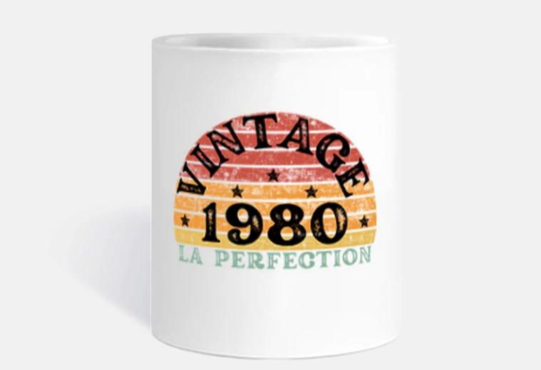 Cup vintage 1980 perfection