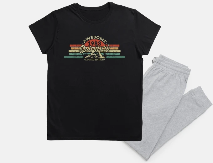 Pyjama vintage 1983 40th birthday gift
