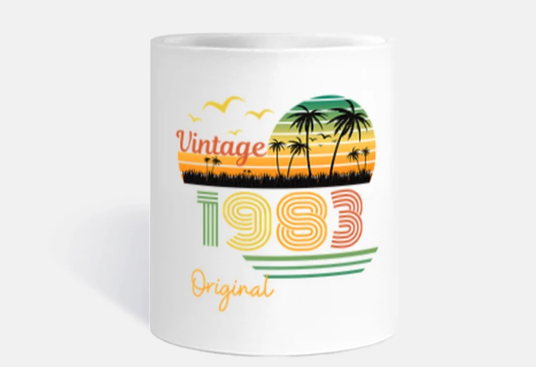 Cup vintage 1983 original