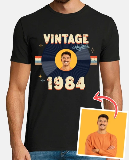 Tee-shirt vintage 1984 cadeau photo