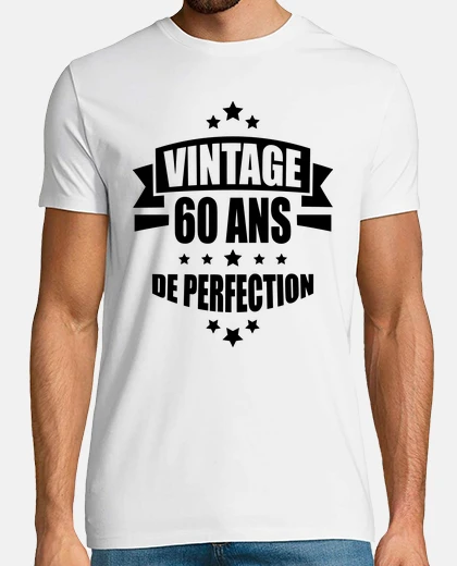 Tee-shirt vintage 60 ans de perfection