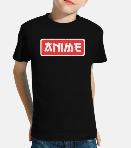 Kids vintage anime label a classic statement
