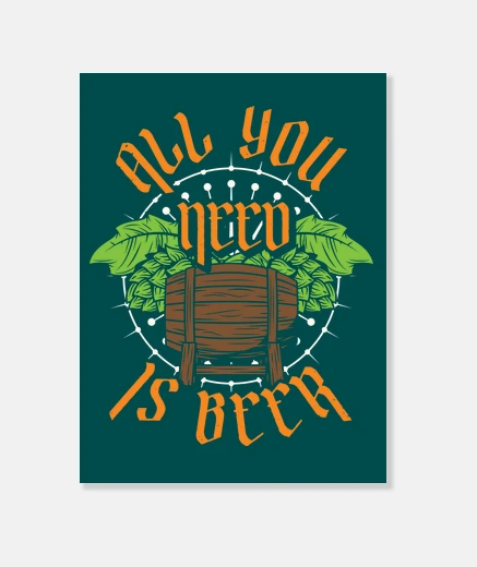 Wall vintage beer brewers retro style brewery celebrations