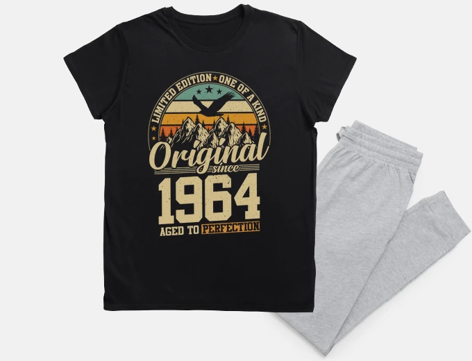 Pyjama vintage birthday gift 1964 60 years