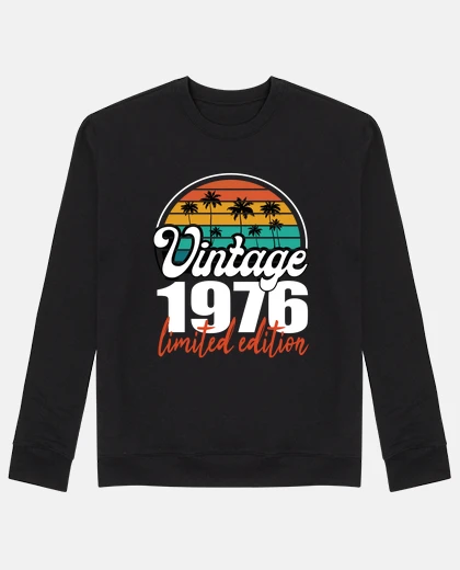 Hoodie Vintage Birthday Retro 1976 Limited