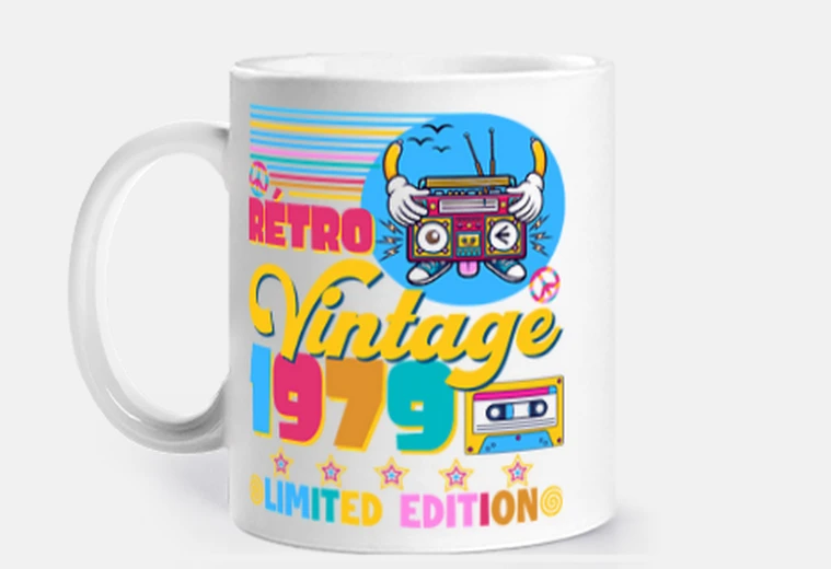 Cup vintage color limited edition 1979