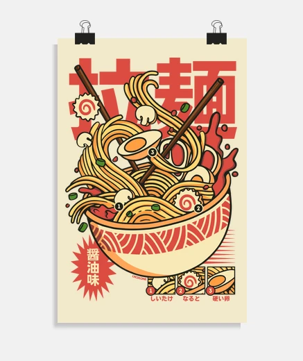 Poster Vintage Cool Ramen