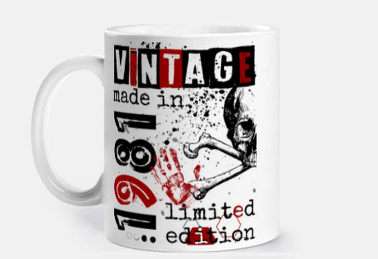 Cup vintage crane trash polka edition 1981