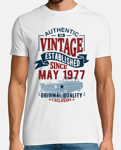 Camiseta vintage desde mayo de 1977