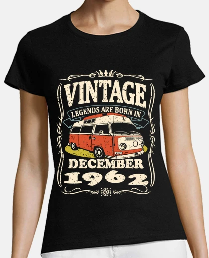 Playera vintage diciembre 1962 furgo