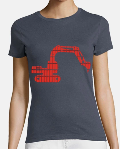 T-shirt vintage escavatore / maccinario rossi