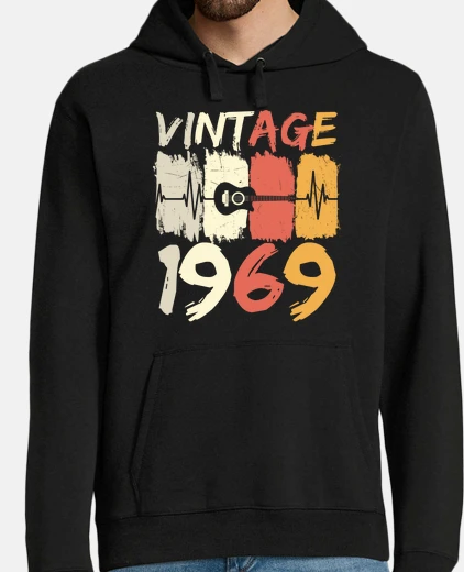 Hoodie vintage guitarist 1969