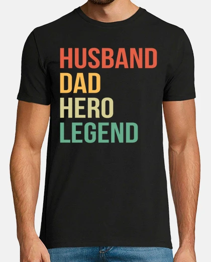 T-shirt Vintage Husband Dad Hero Legend
