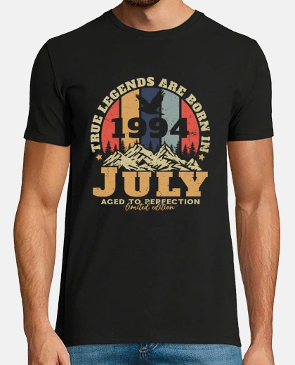 T-shirt vintage luglio 1994 compleanno retrò