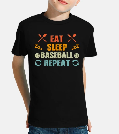 Abbigliamento vintage mangia dormi ripetizione di bas