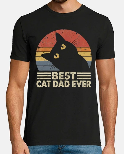 Tee-shirt vintage meilleur papa chat jamais tenue