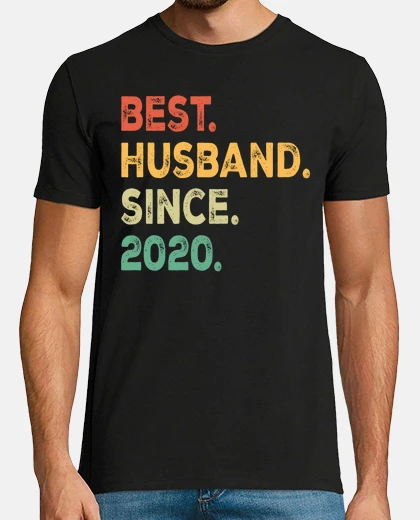 Camiseta vintage mejor marido desde 2020