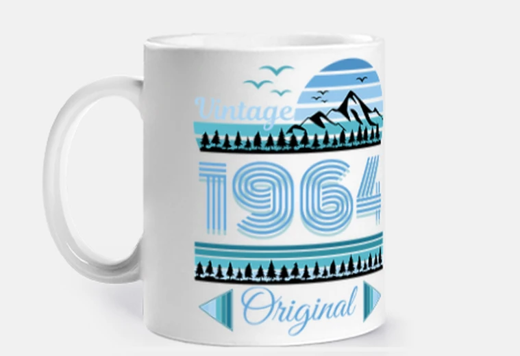 Cup vintage mountain original 1964