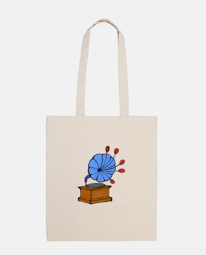 Bag vintage music flower