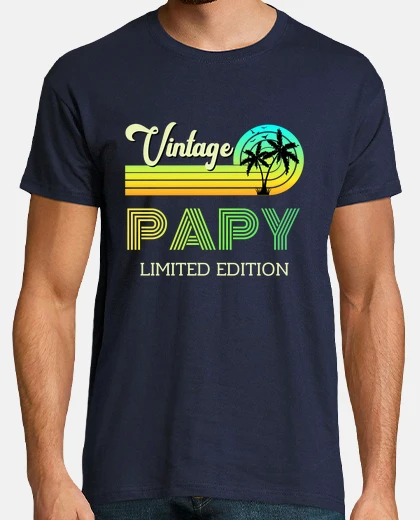 Tee-shirt vintage papy limited edition green