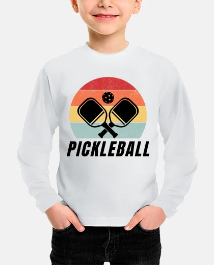Kids Vintage Pickleball Posse Funny Sport