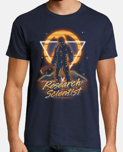T-shirt vintage re scienziato del sea
