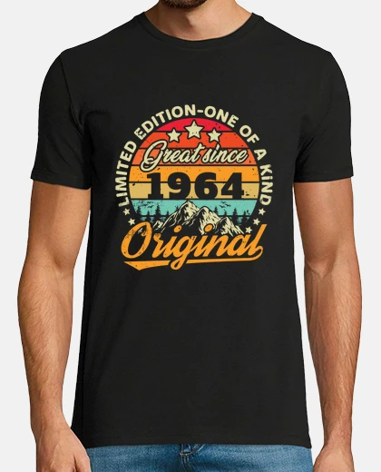 T-shirt vintage retrò 1964 compleanno 60 anni