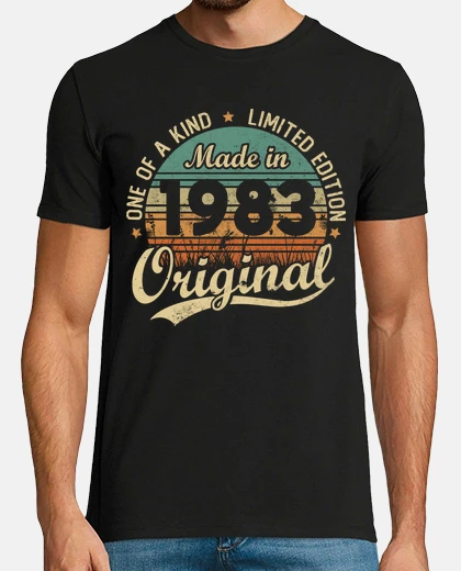 Tee-shirt Vintage Rétro Cadeau D anniversaire 1983
