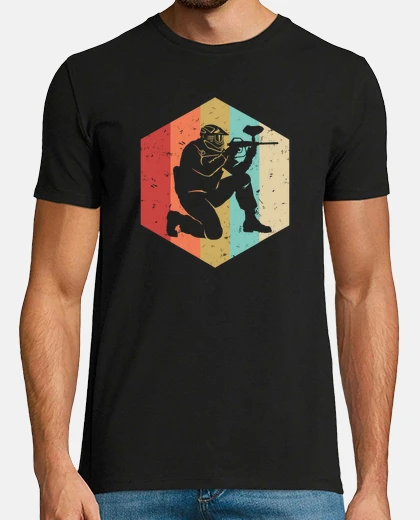 T-shirt Vintage Retro Paintball Gift For Men