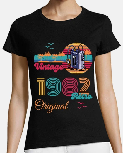T-shirt vintage retrò walkman 1982