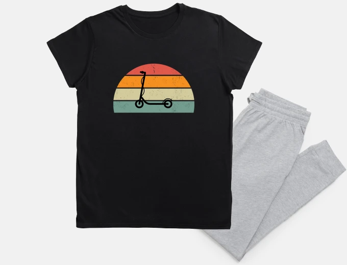 Pyjama vintage scooter man gift idea