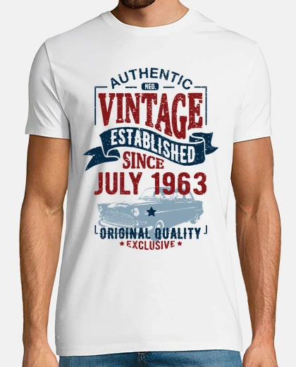 Tee-shirt Vintage since july 1963