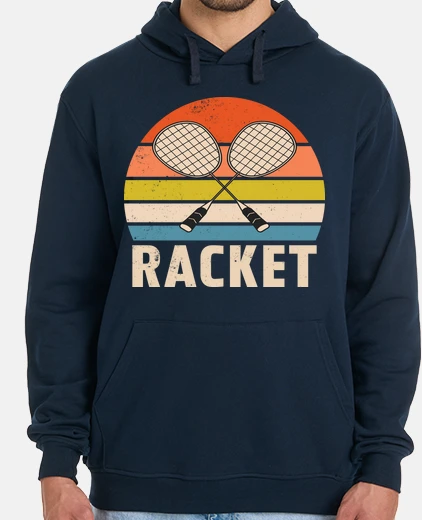 Hoodie vintage sunset rainbow racket