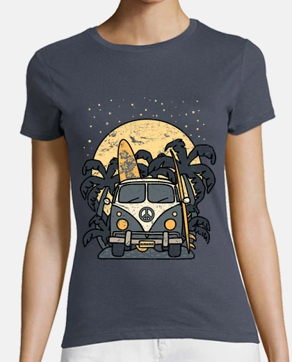 T-shirt vintage surf night van