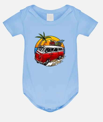 Kids vintage surf van beach vans
